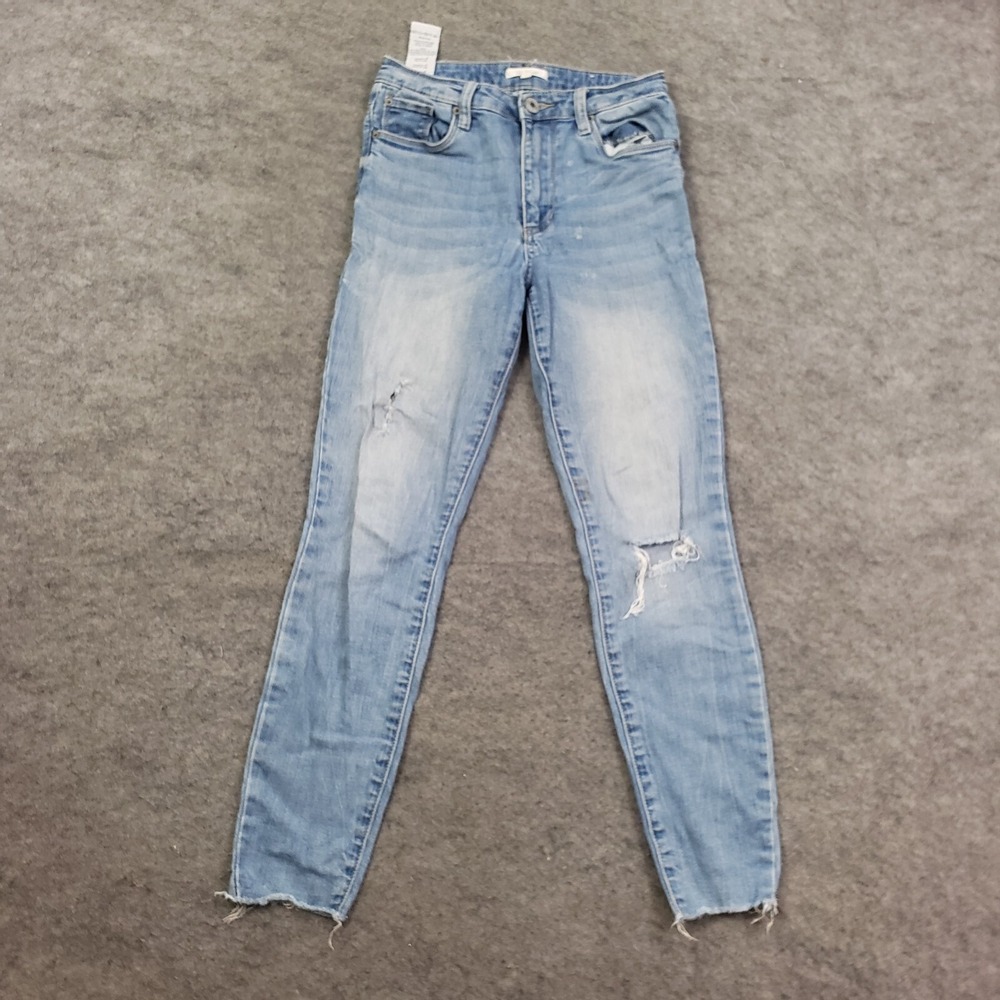 STS‎ Blue Jeans Womens 26 Skinny High Rise Medium Wash Pants Denim Blue 26x27 *